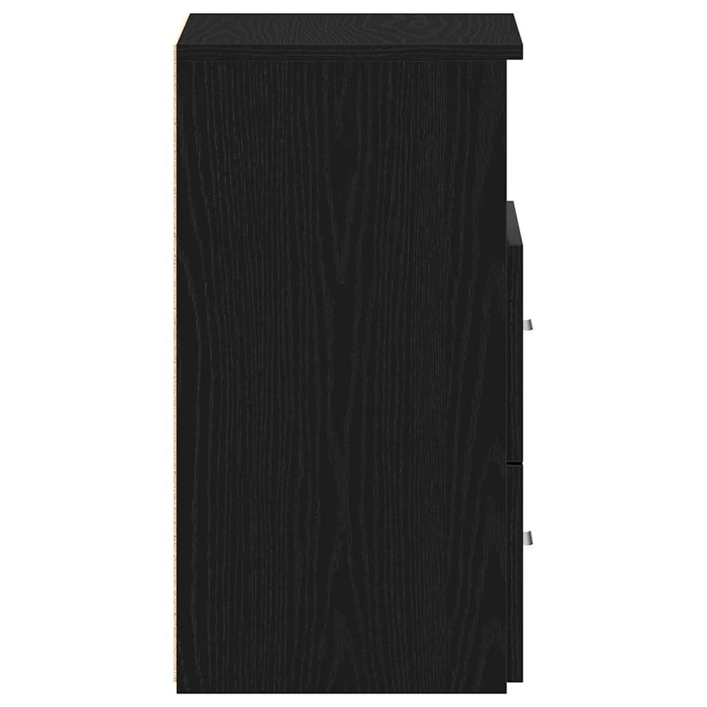 Natbord 2 stk. Sort eg 50 x 32 x 60cm Konstrueret træ