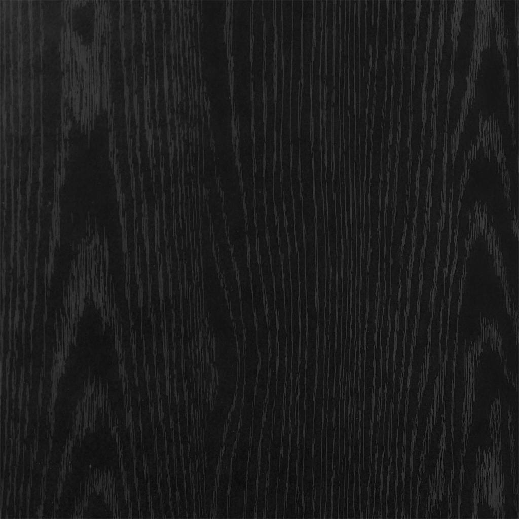 skoskabe 2 stk. 25x27x102 cm konstrueret træ sort egetræ