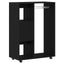garderobe sort egetræ 80x40x110 cm konstrueret træ