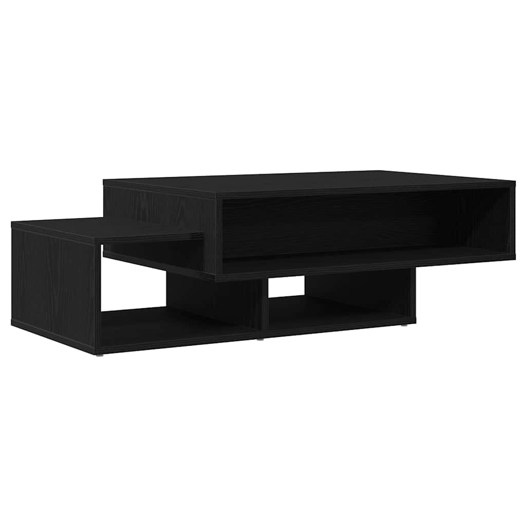 sofabord 105x55x32 cm konstrueret træ sort egetræsfarve