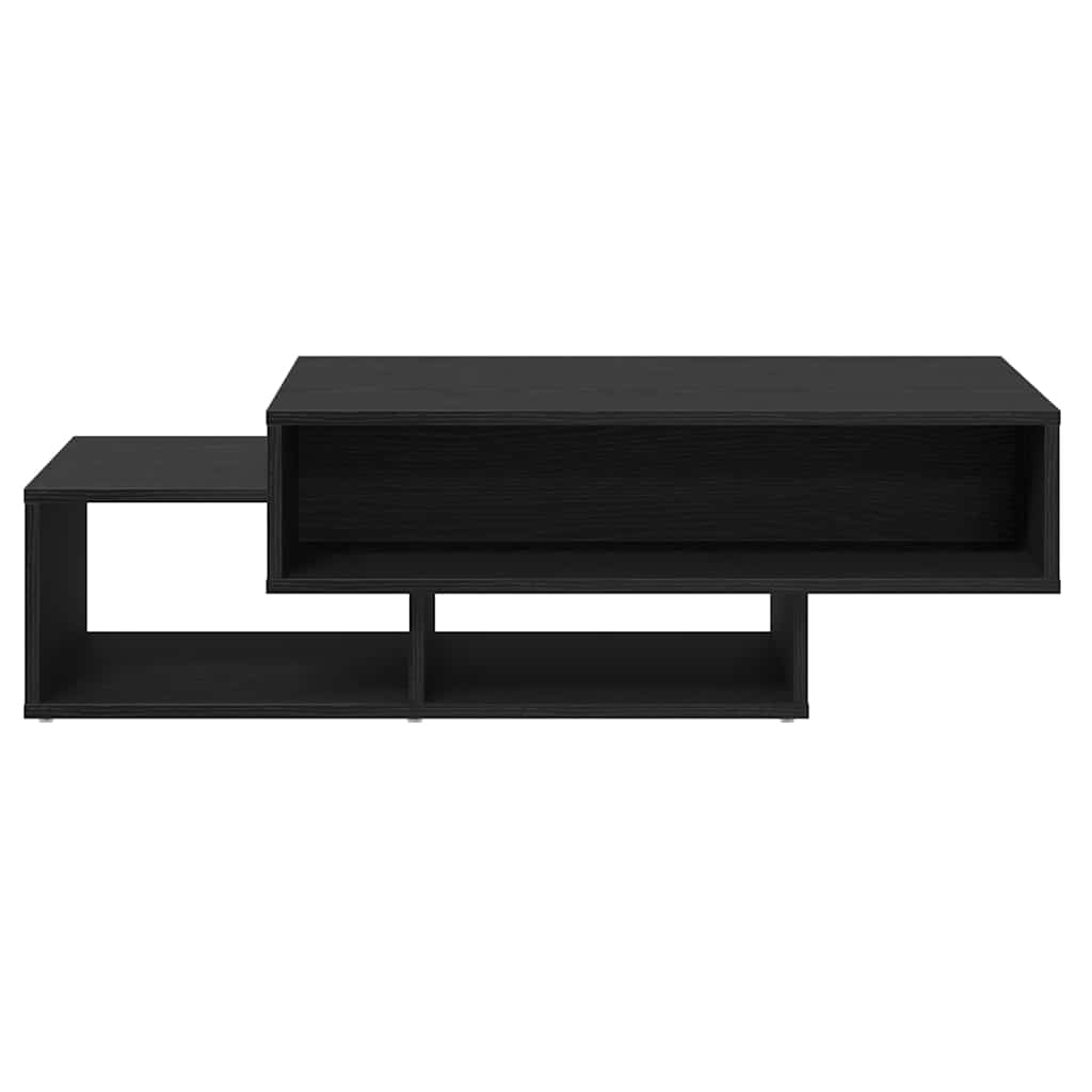 sofabord 105x55x32 cm konstrueret træ sort egetræsfarve
