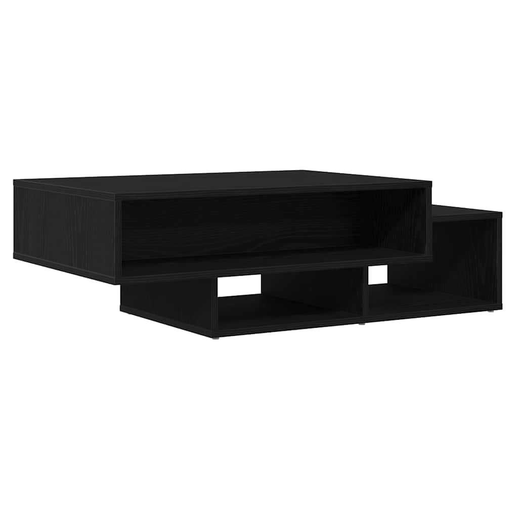 sofabord 105x55x32 cm konstrueret træ sort egetræsfarve