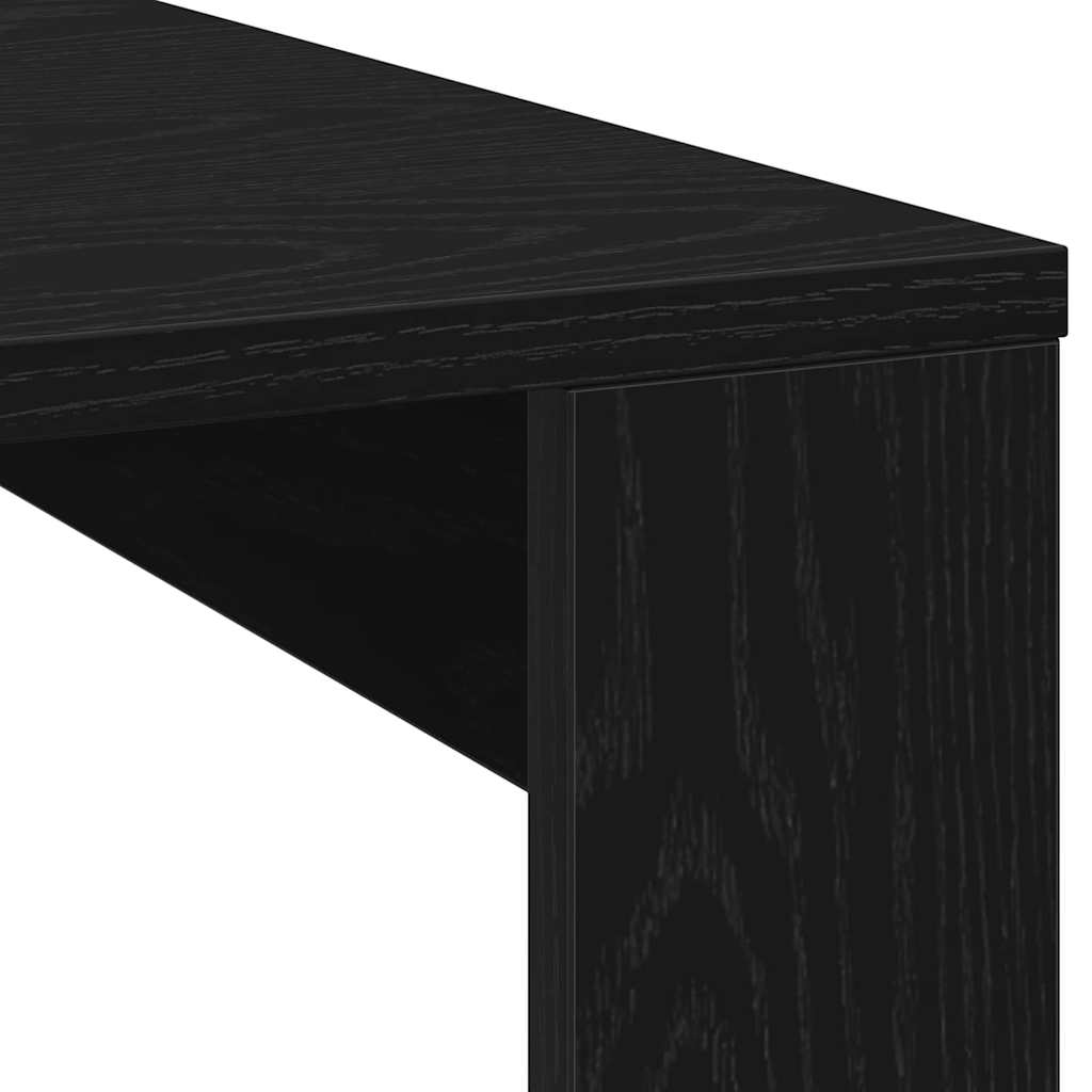 Sofabord Sort eg 100 x 100 x 35 cm Konstrueret træ