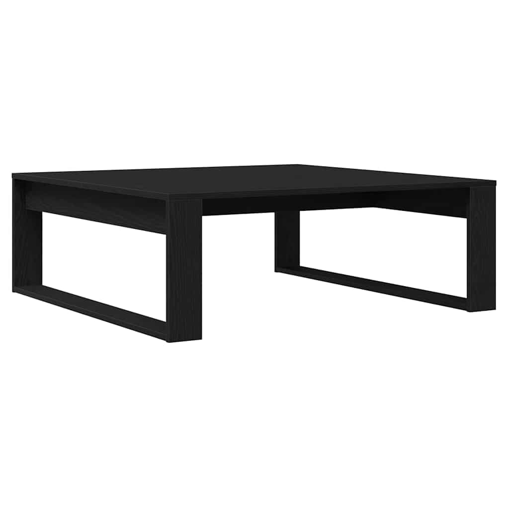 Sofabord Sort eg 100 x 100 x 35 cm Konstrueret træ
