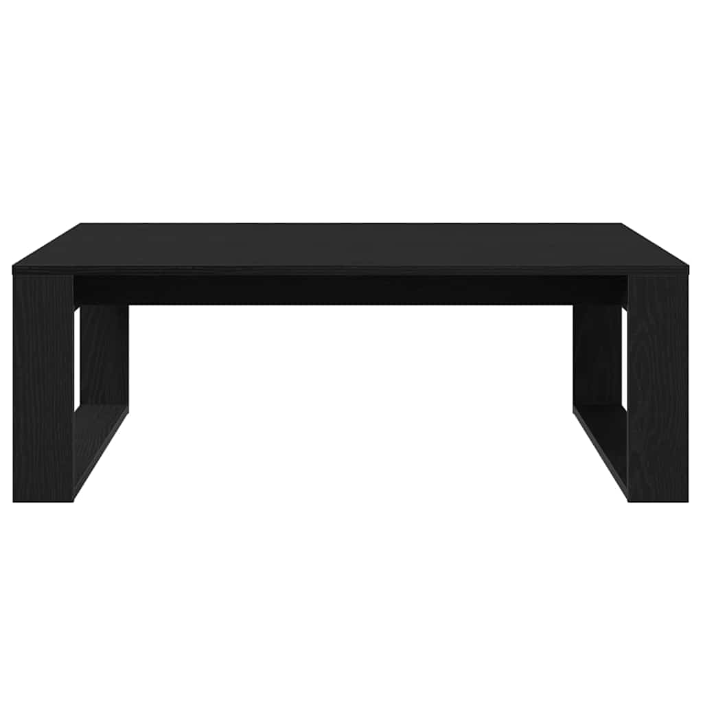Sofabord Sort eg 100 x 100 x 35 cm Konstrueret træ