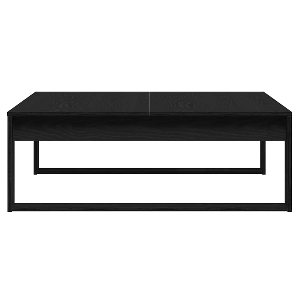 Sofabord Sort eg 100 x 100 x 35 cm Konstrueret træ