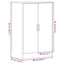 skoskab 60x35x92 cm konstrueret træ sort egetræ