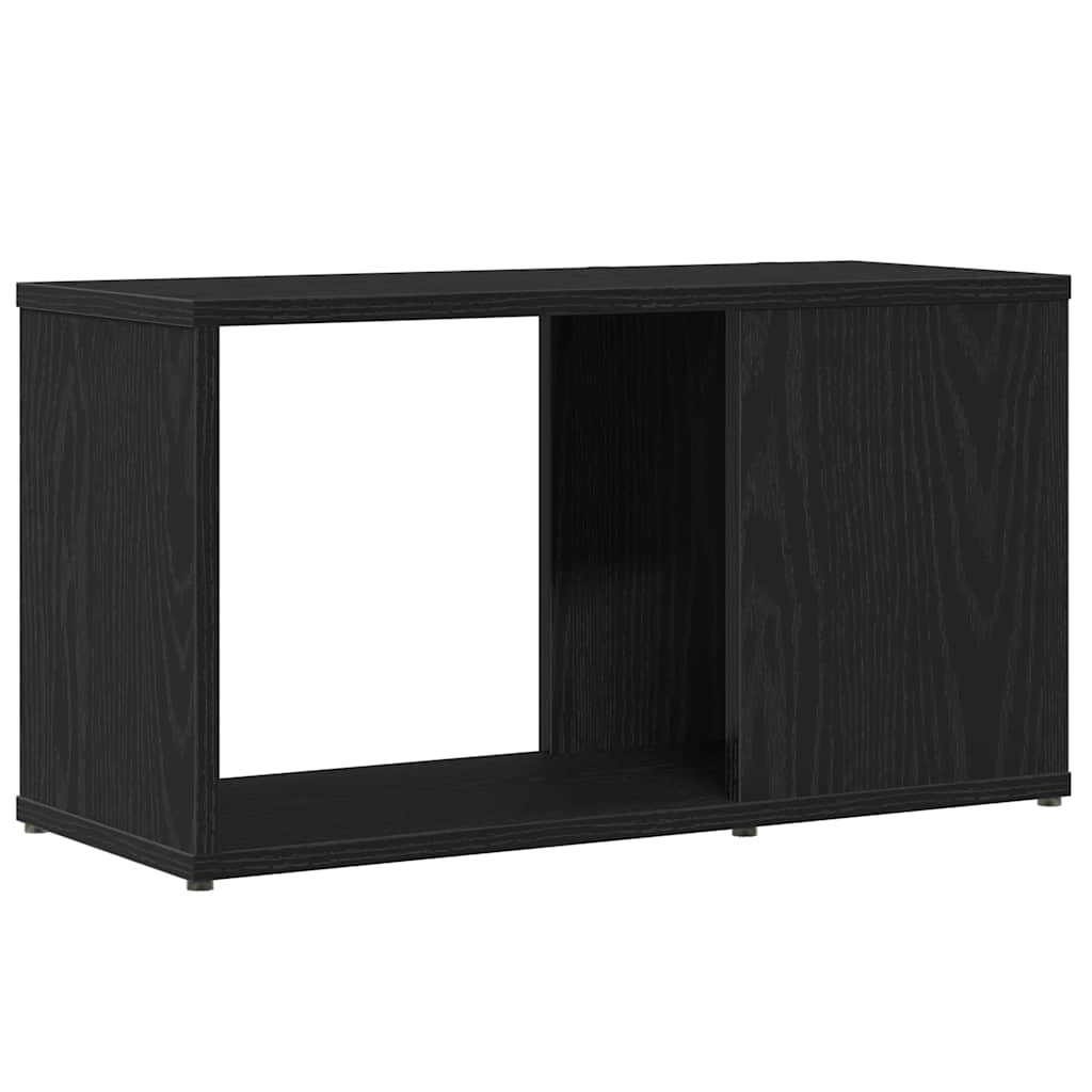 tv-bord 60x24x32 cm konstrueret træ sort egetræsfarve