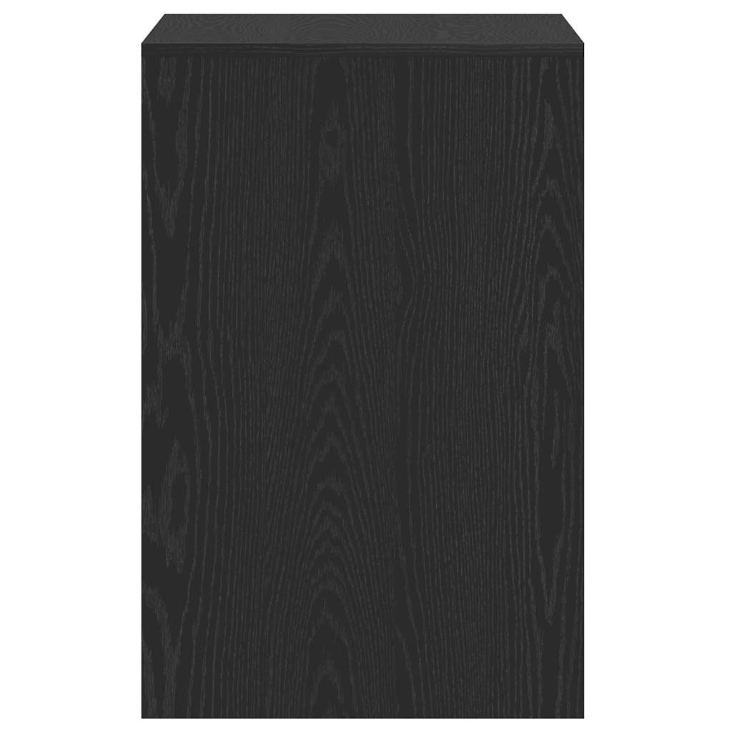 skrivebord 101x50x76,5 cm konstrueret træ sort egetræsfarve