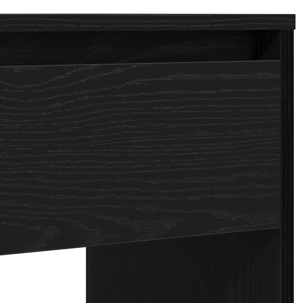 konsolbord 89x41x76,5 cm konstrueret træ sort egetræsfarve