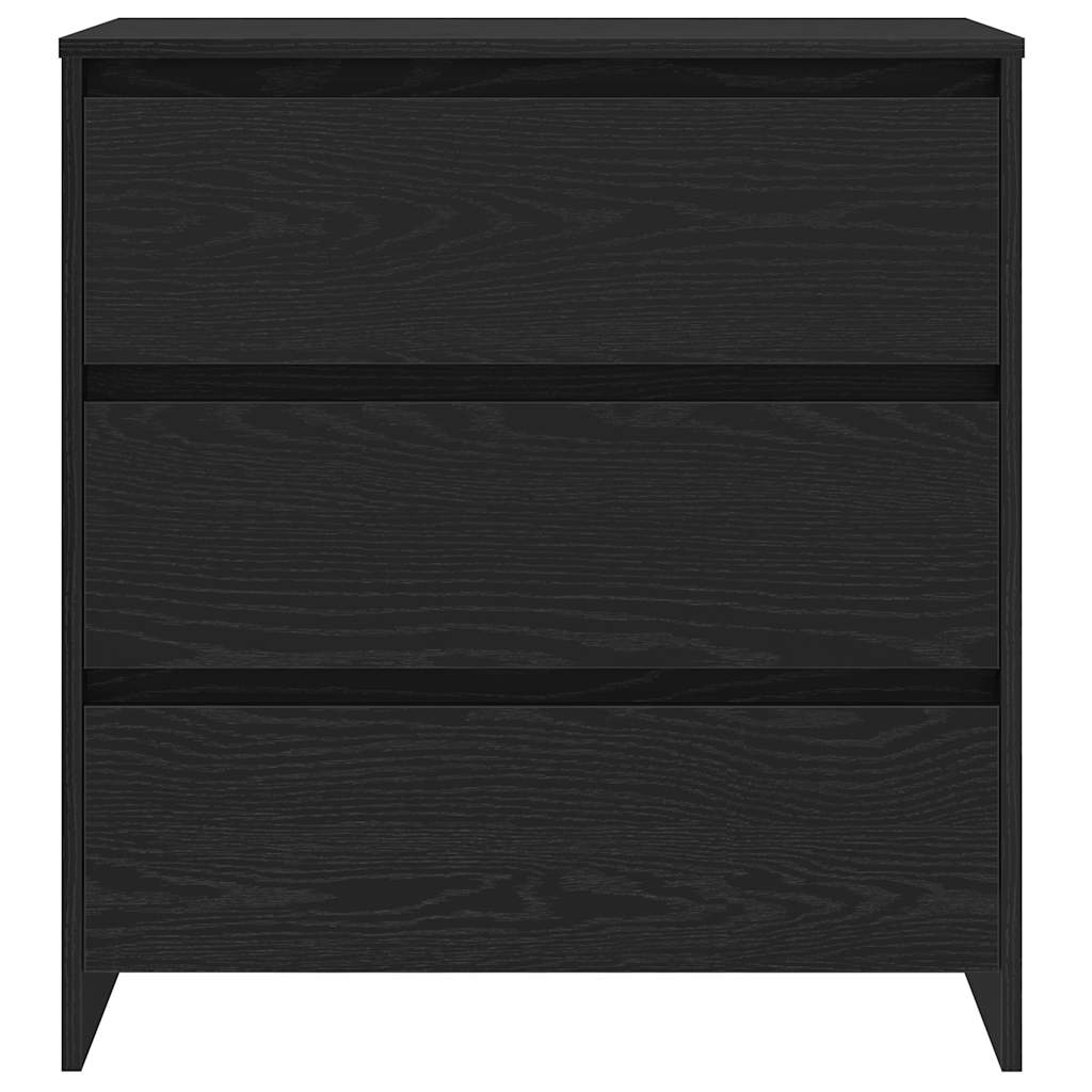 skænk 70x41x75 cm konstrueret træ sort egetræsfarve