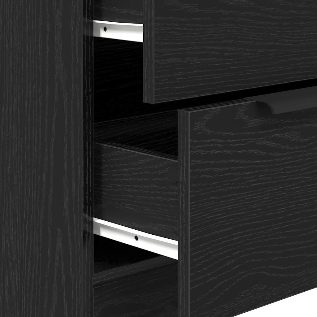 Sideboard Sort eg 60 x 30 x 70 cm Konstrueret træ