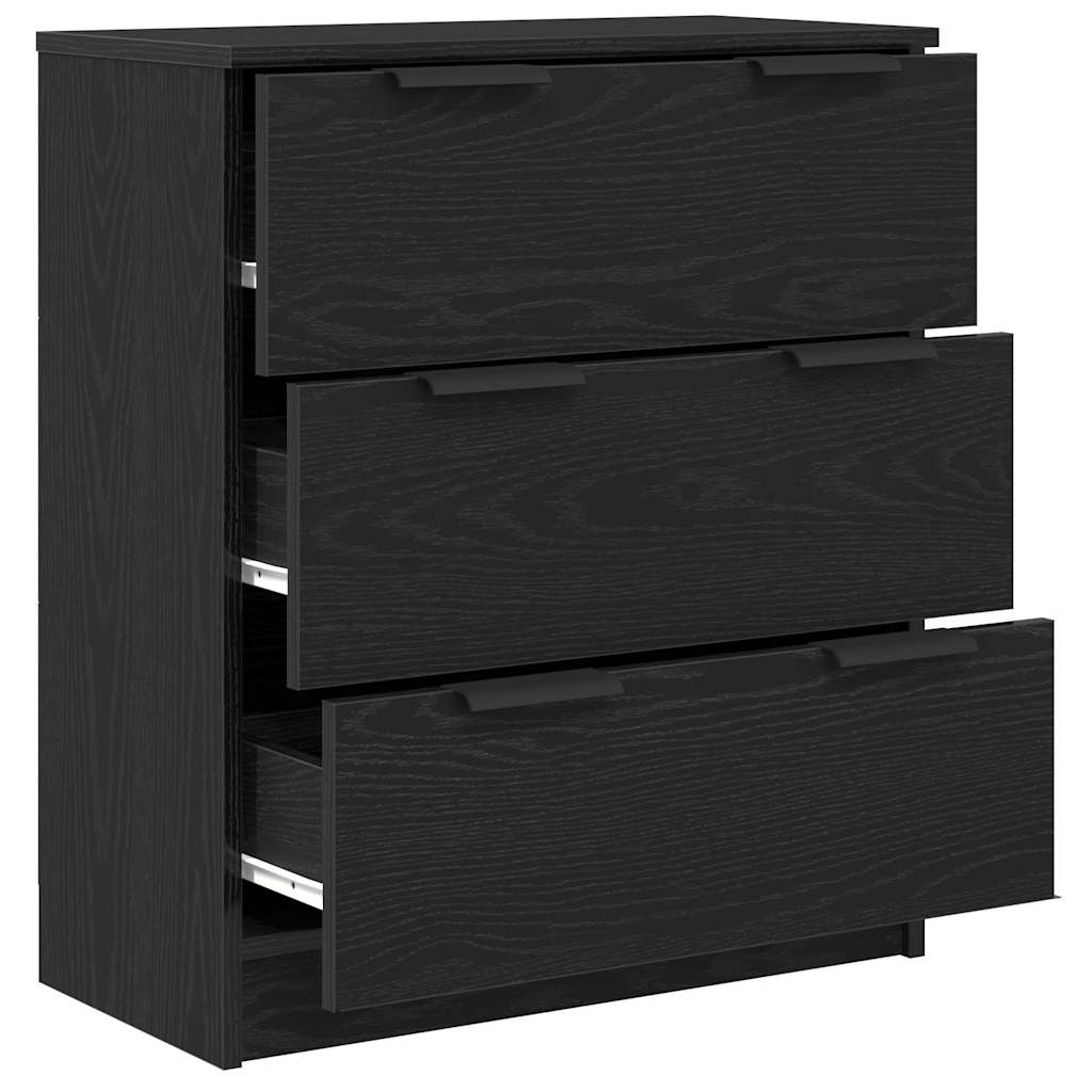 Sideboard Sort eg 60 x 30 x 70 cm Konstrueret træ