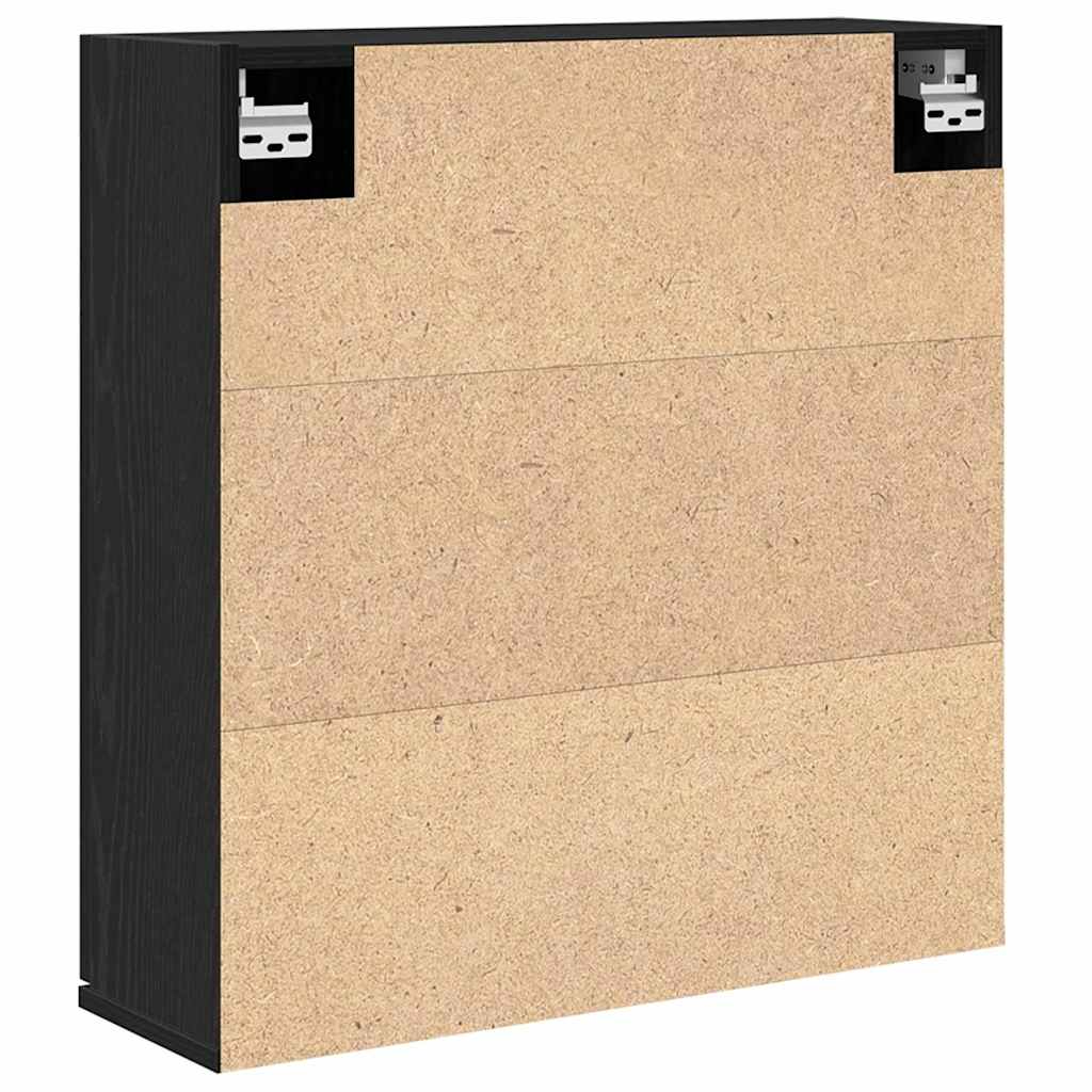 Spejlskab Sort eg 64 x 20 x 67 cm Konstrueret træ