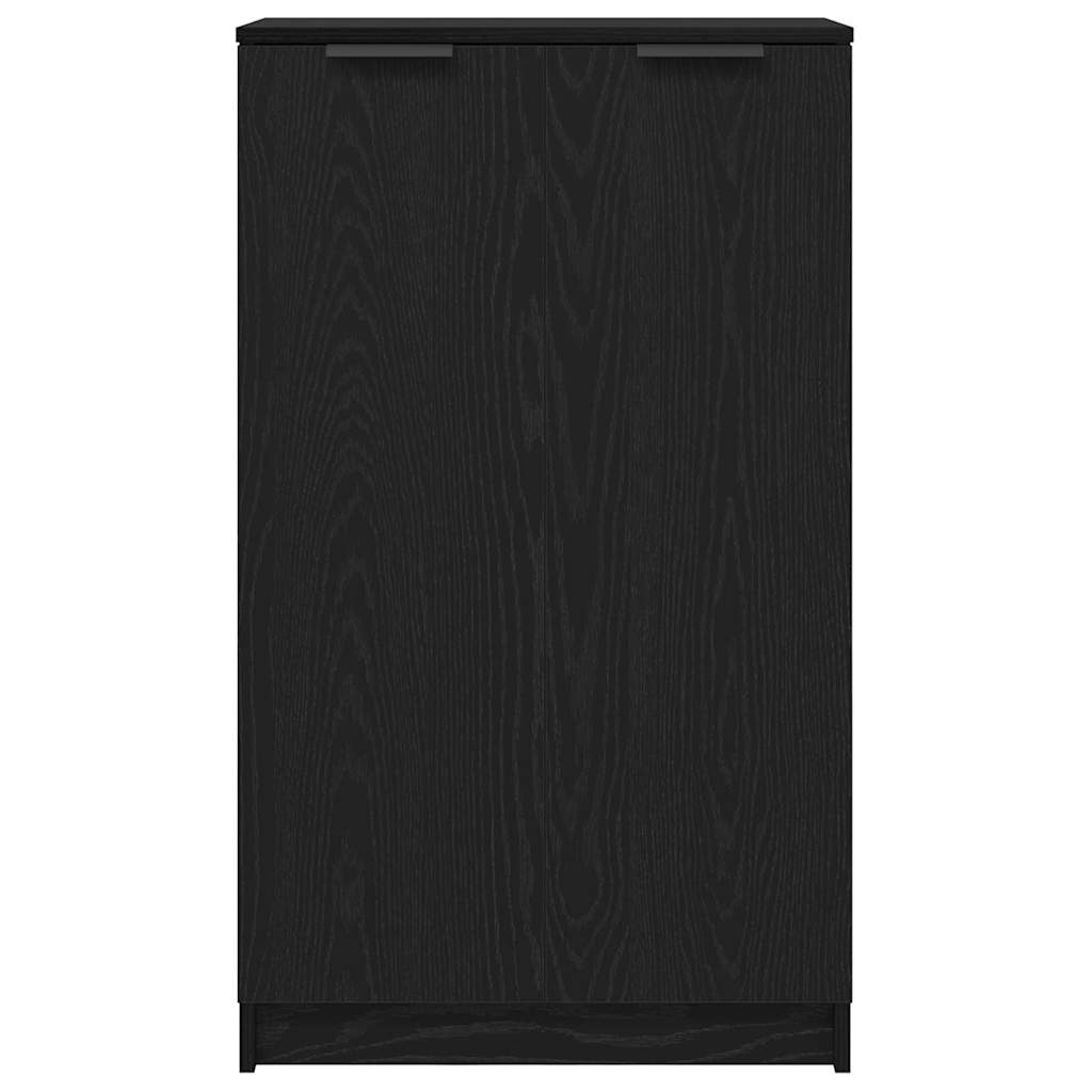 Sko skab med hylde Sort eg 59 x 35 x 100 cm Konstrueret træ