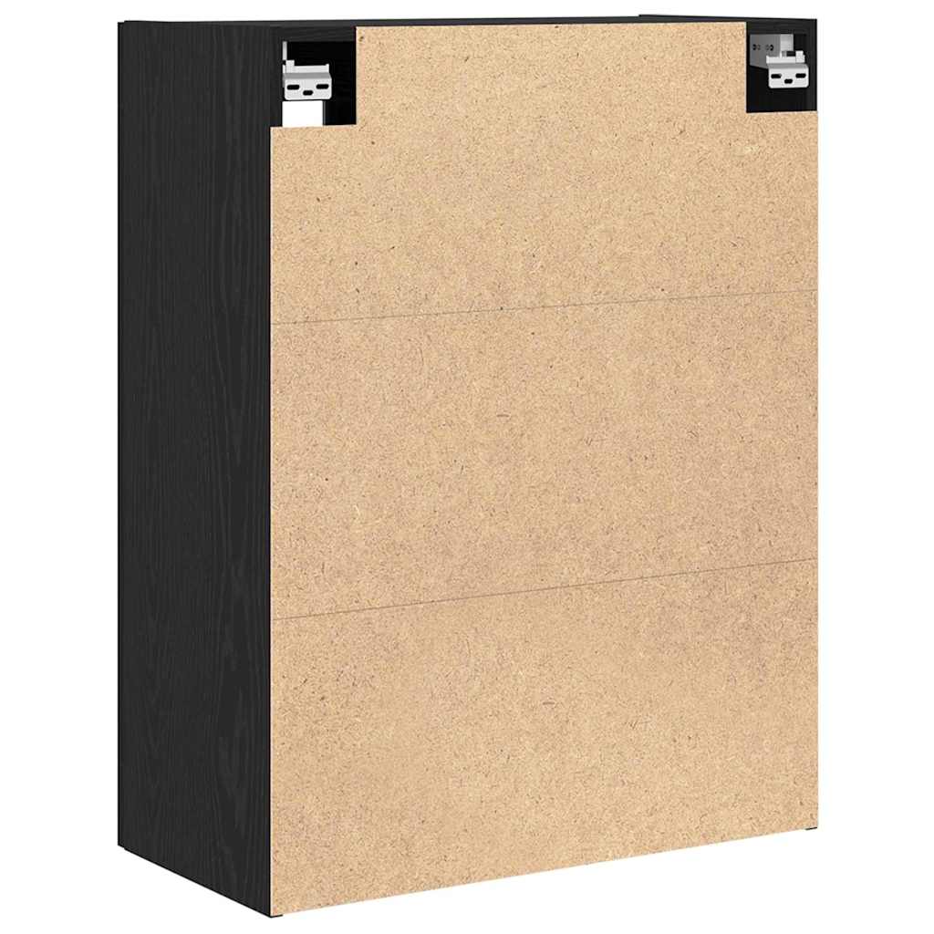 Vægskab Sort eg 69,5 x 34 x 90 cm Konstrueret træ