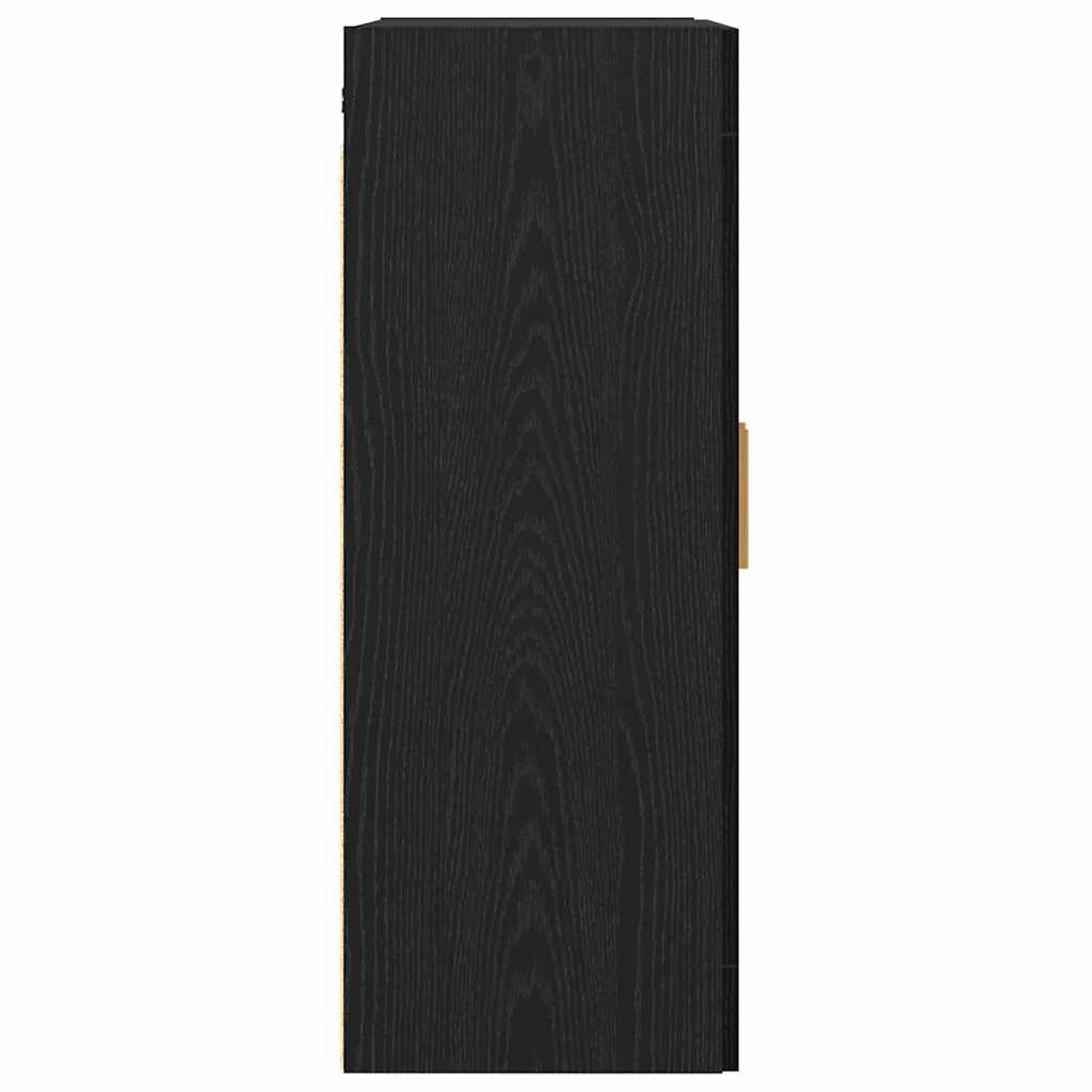 Vægskab Sort eg 69,5 x 34 x 90 cm Konstrueret træ