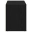 skobænk sort egetræ 100x35x45 cm konstrueret træ