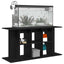 akvariestativ sort egetræ 120x40x60 cm konstrueret træ