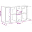 akvariestativ sort egetræ 120x40x60 cm konstrueret træ