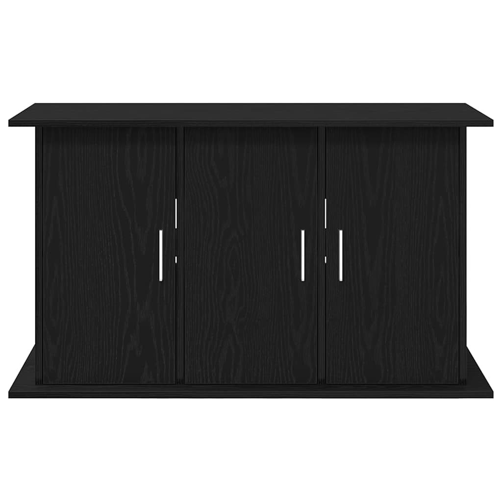 akvariestativ sort egetræ 101x41x58 cm konstrueret træ