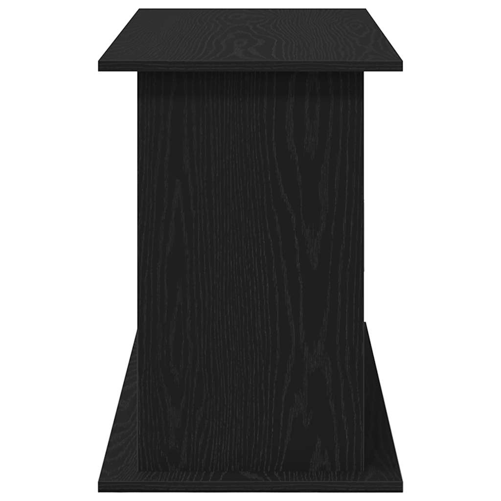 akvariestativ sort egetræ 101x41x58 cm konstrueret træ