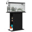 akvariestativ sort egetræ 75x36x72,5 cm konstrueret træ