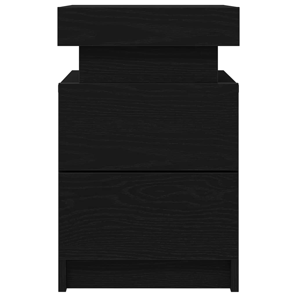 Natskab 2 stk. Sort eg 35 x 39 x 55 cm Konstrueret træ