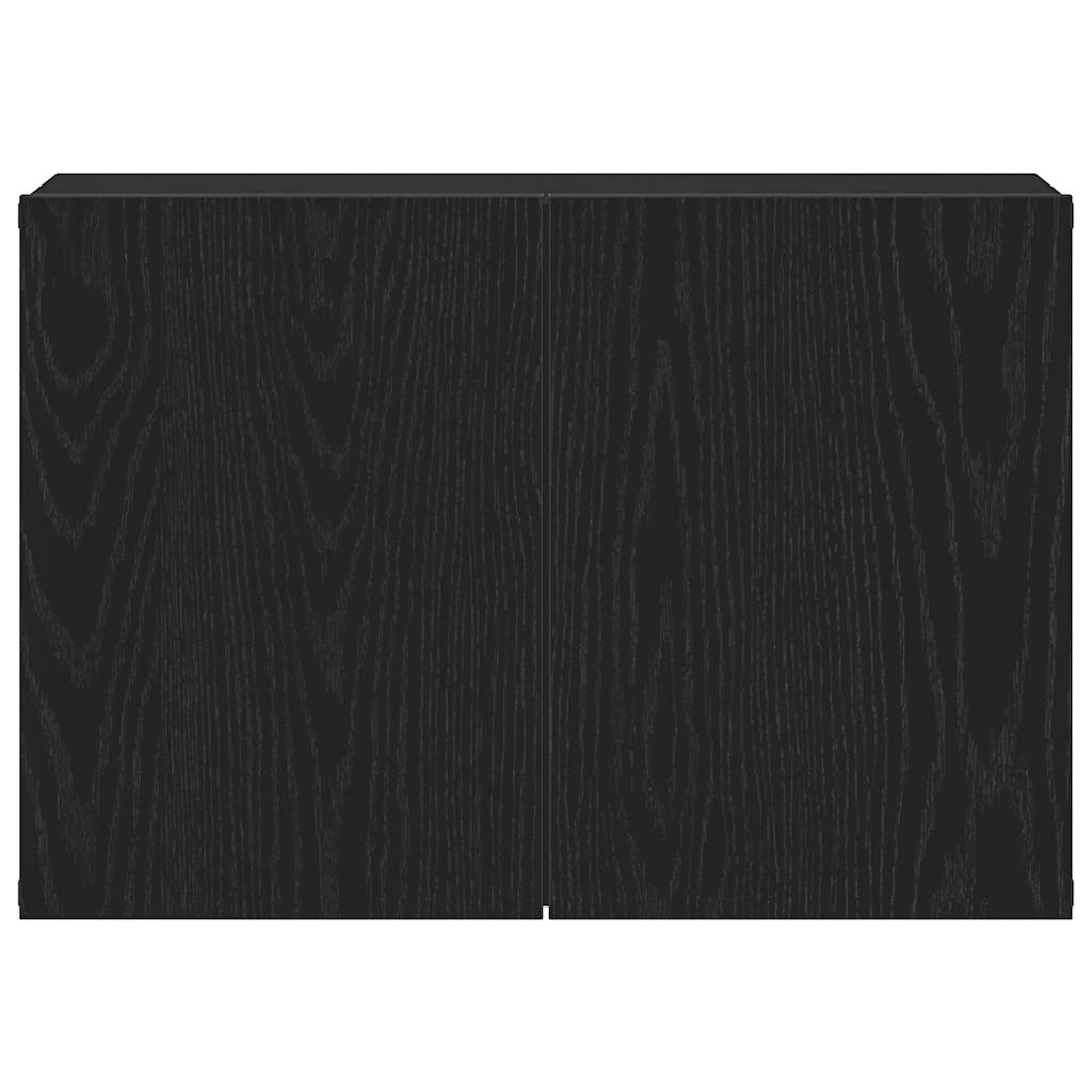 TV-skab sort egetræ 60x30x41 cm konstrueret træ