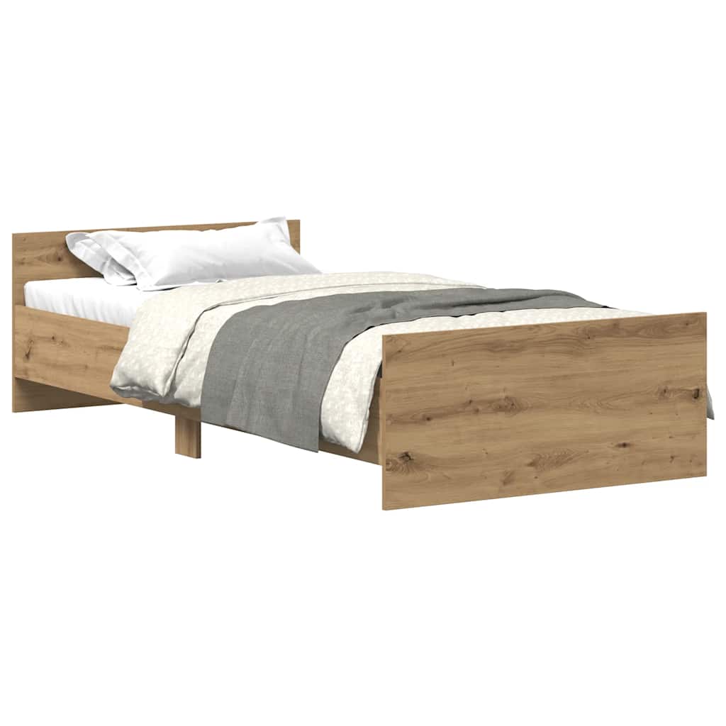 sengeramme 75x190 cm uden madras konstrueret træ kunsteg