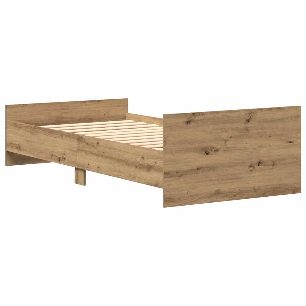 sengeramme 75x190 cm uden madras konstrueret træ kunsteg