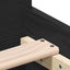 sengeramme 75x190 cm uden madras konstrueret træ sort eg