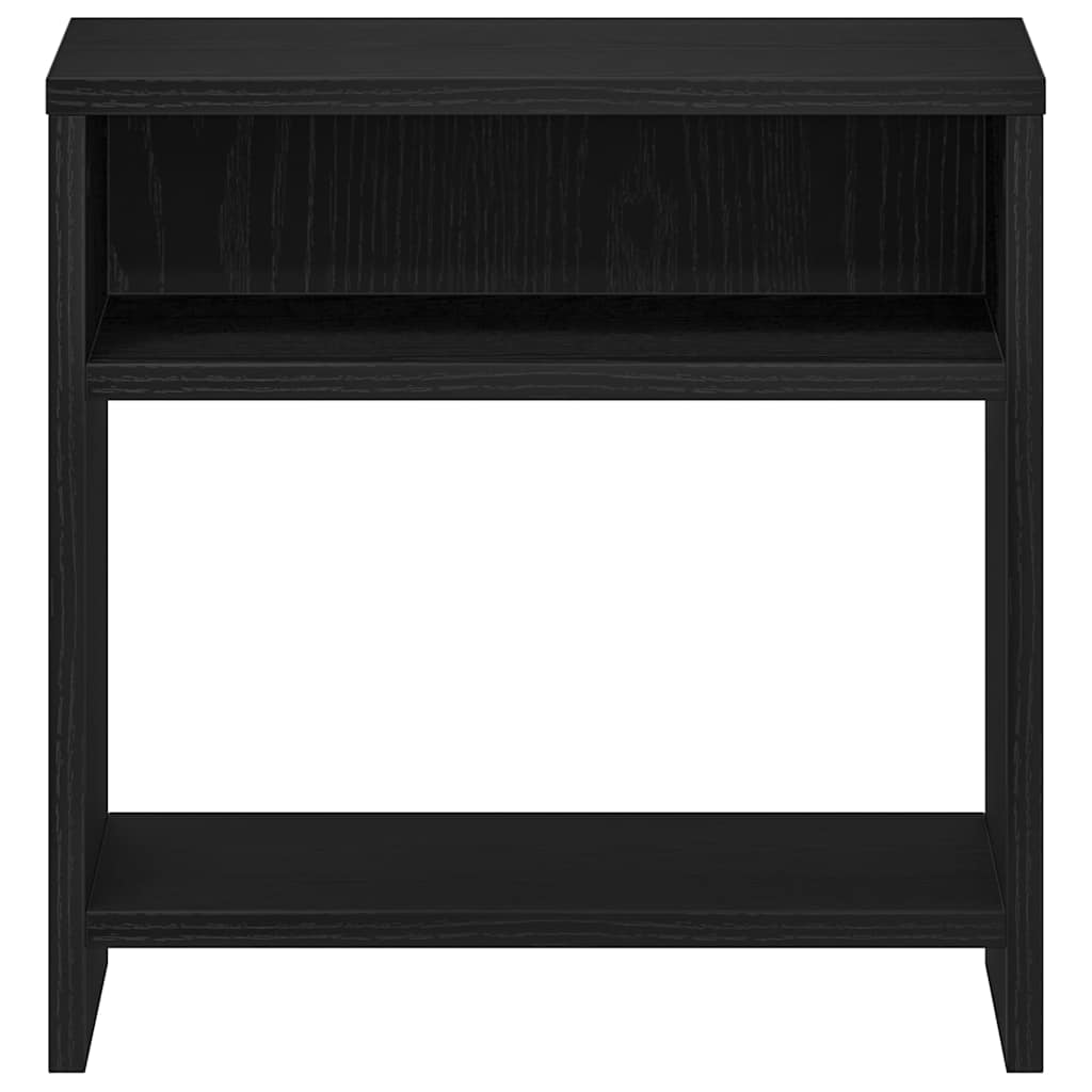sengeborde 2 stk. 40x30x40 cm konstrueret træ sort egetræsfarve