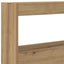 sengegavl med opbevaring og LED-lys 180x17x102 cm kunsteg