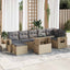 sofasæt til haven 8 dele med hynder polyrattan beige