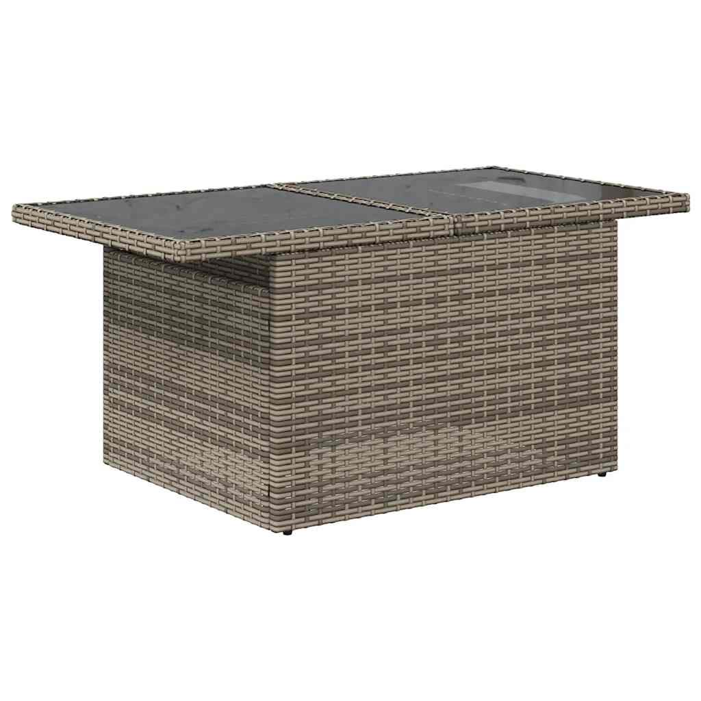 sofaesæt til haven 7 dele med hynder polyrattan grå