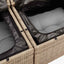 sofasæt til haven 7 dele med hynder polyrattan beige