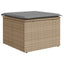 sofasæt til haven 7 dele med hynder polyrattan beige