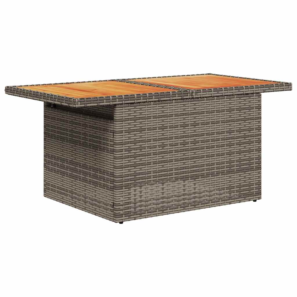 sofasæt til haven 8 dele med hynder polyrattan grå