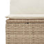 sofasæt til haven 9 dele med hynder polyrattan akacietræ beige