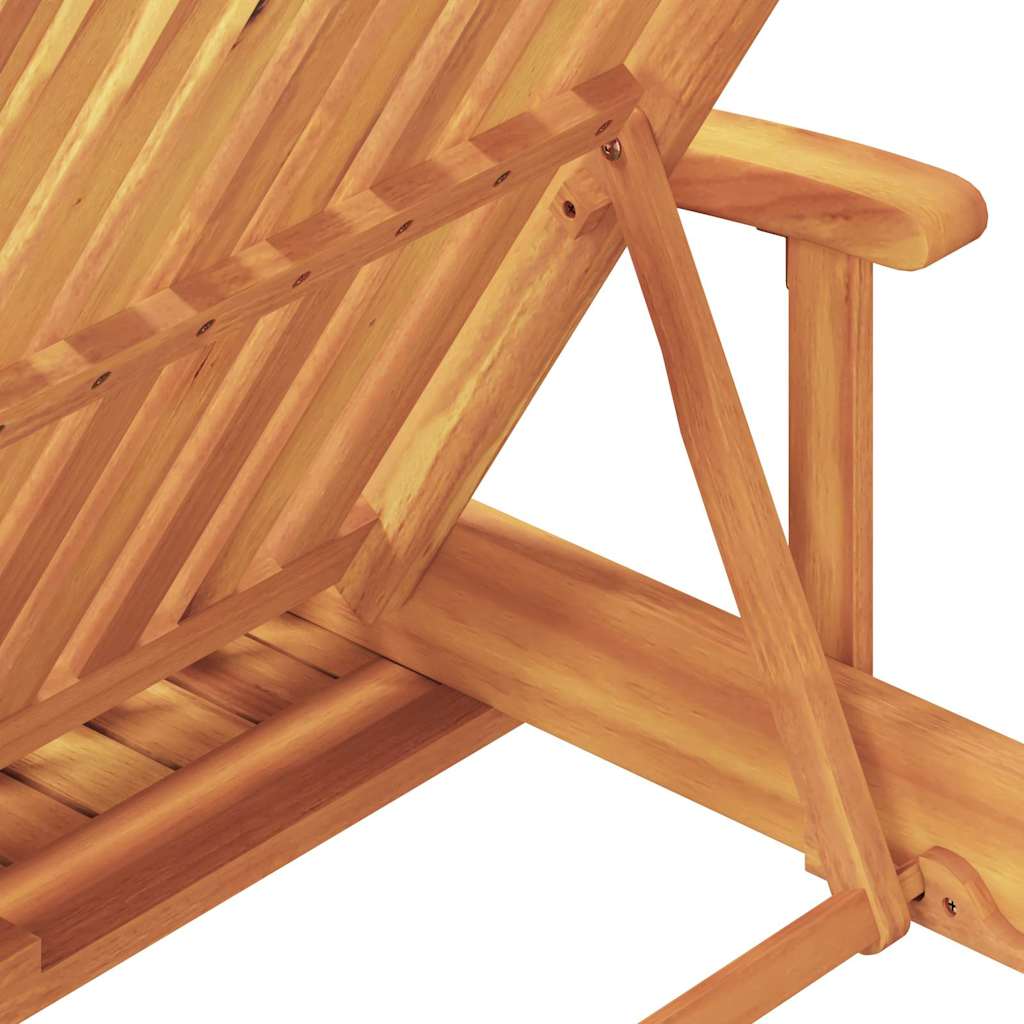 Solstol Massivt Akacietræ Beige