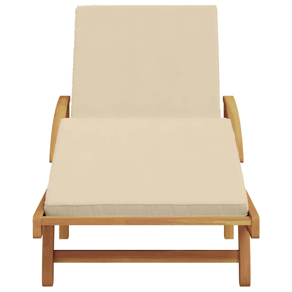 Solstol Massivt Akacietræ Beige