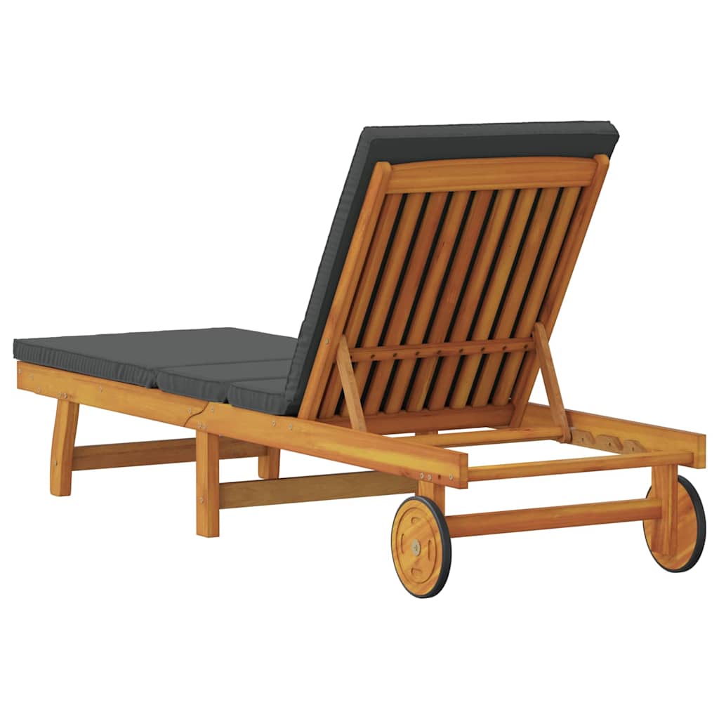Solstol Brun 199 x 63 x 85 cm Massivt Akacietræ