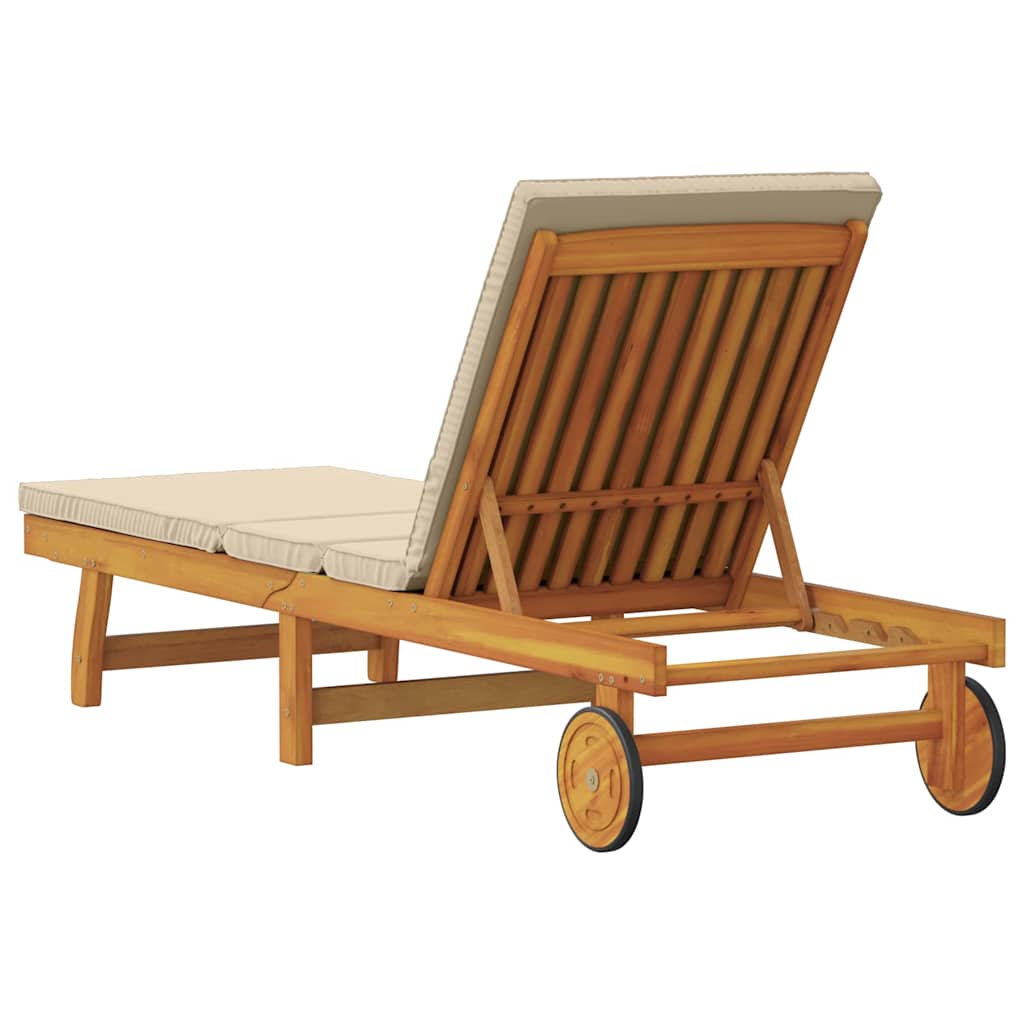 Solstol Brun 199 x 63 x 85 cm Massivt Akacietræ