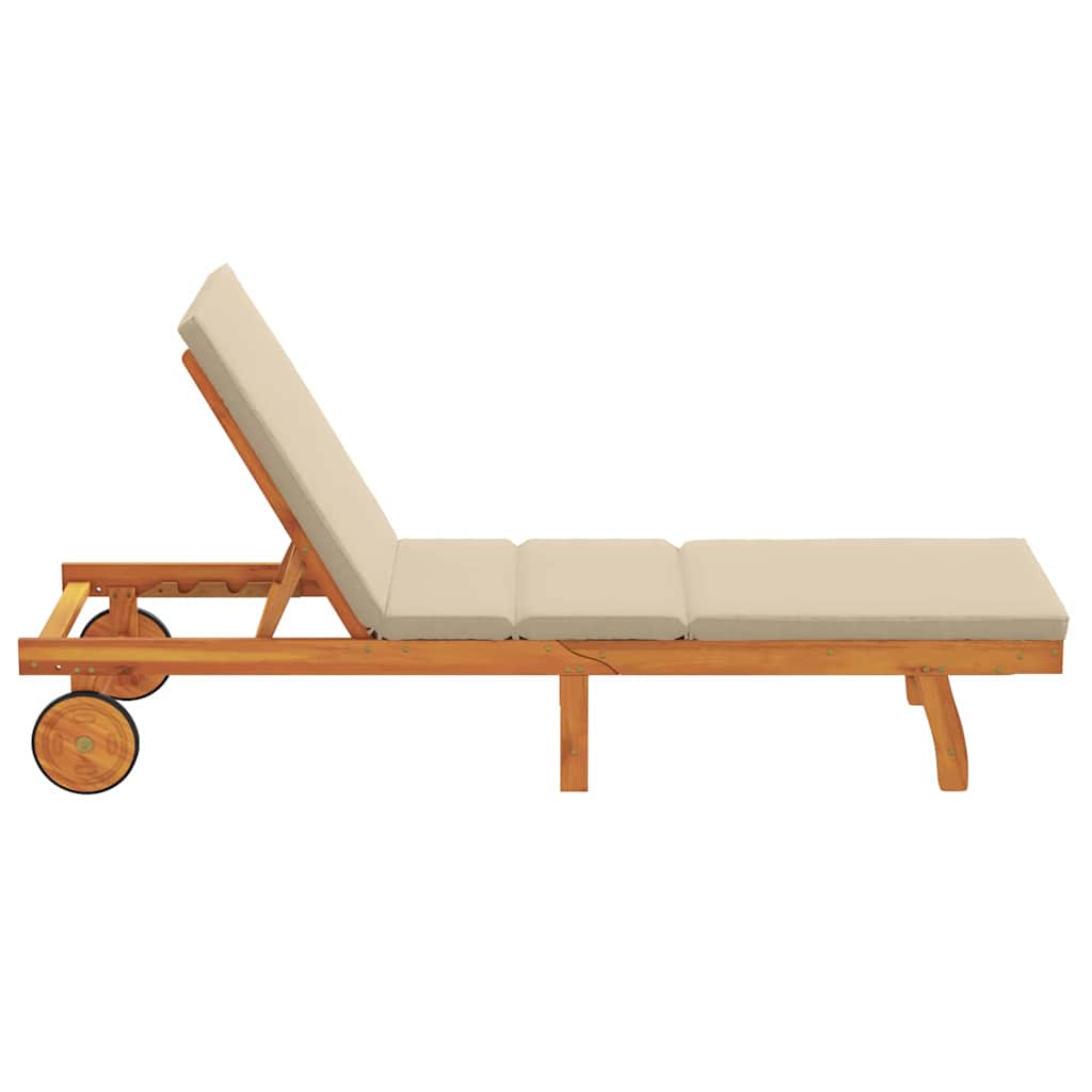 Solstol Brun 199 x 63 x 85 cm Massivt Akacietræ