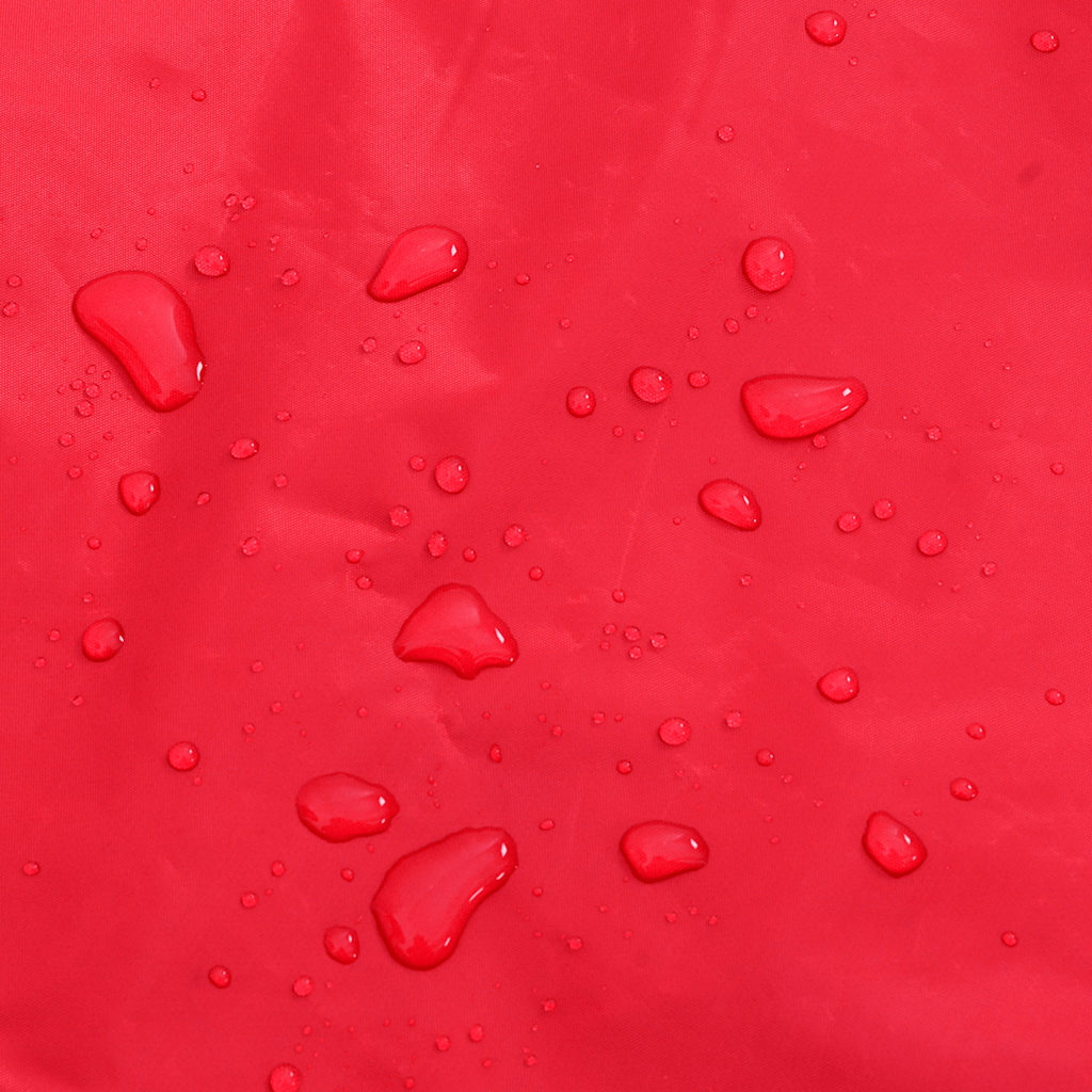 Hunderegnfrakke med refleksstriber polyester XS rød