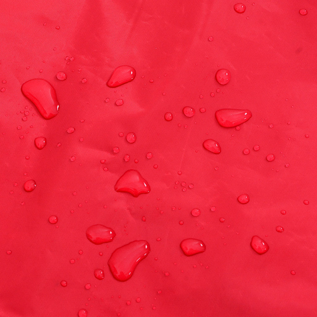 Hunderegnfrakke med refleksstriber polyester M rød