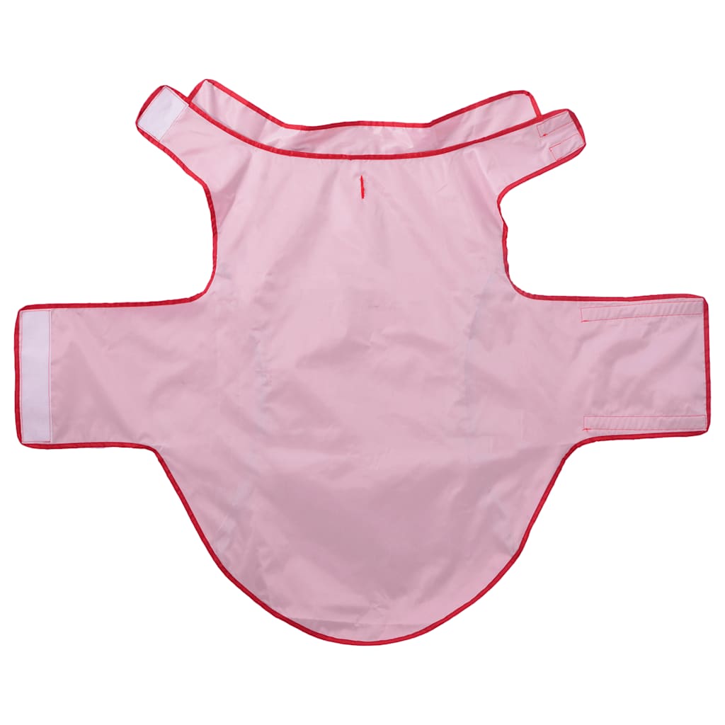 Hunderegnfrakke med refleksstriber polyester 3XL rød