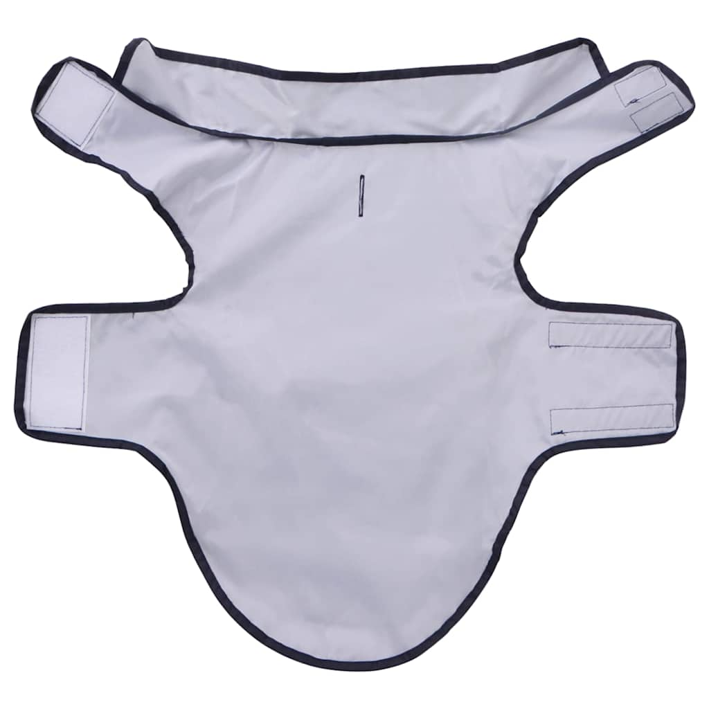 Hunderegnfrakke med refleksstriber polyester XXS marineblå