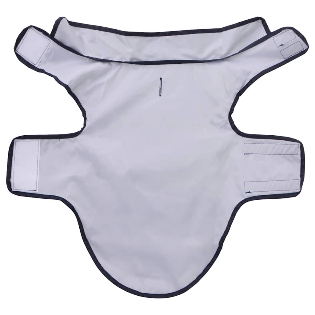 Hunderegnfrakke med refleksstriber polyester XS marineblå